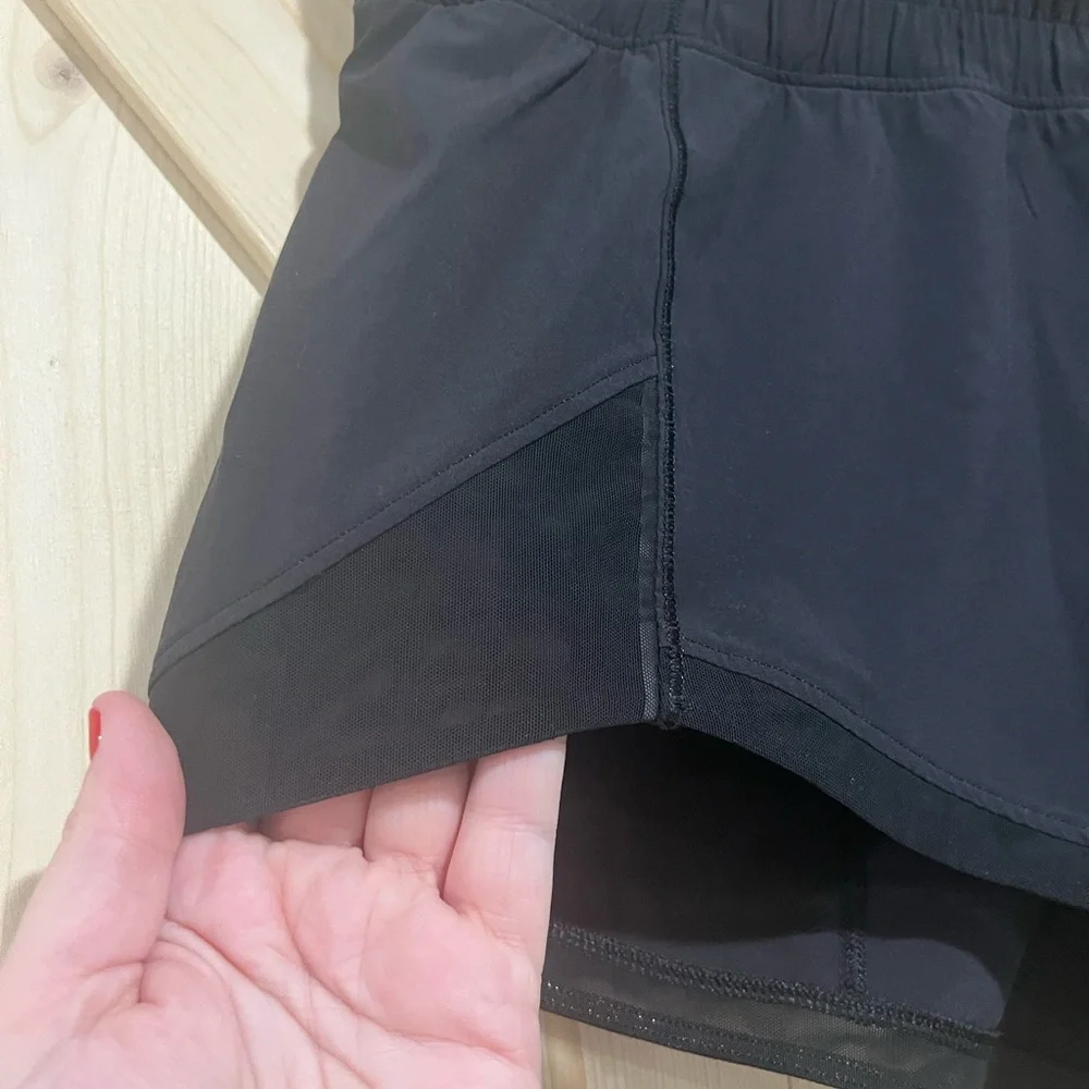 Like New Lululemon Hotty Hot Lined Shorts in Black, Size 10. - Picture 9 of 12